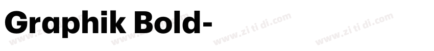 Graphik Bold字体转换